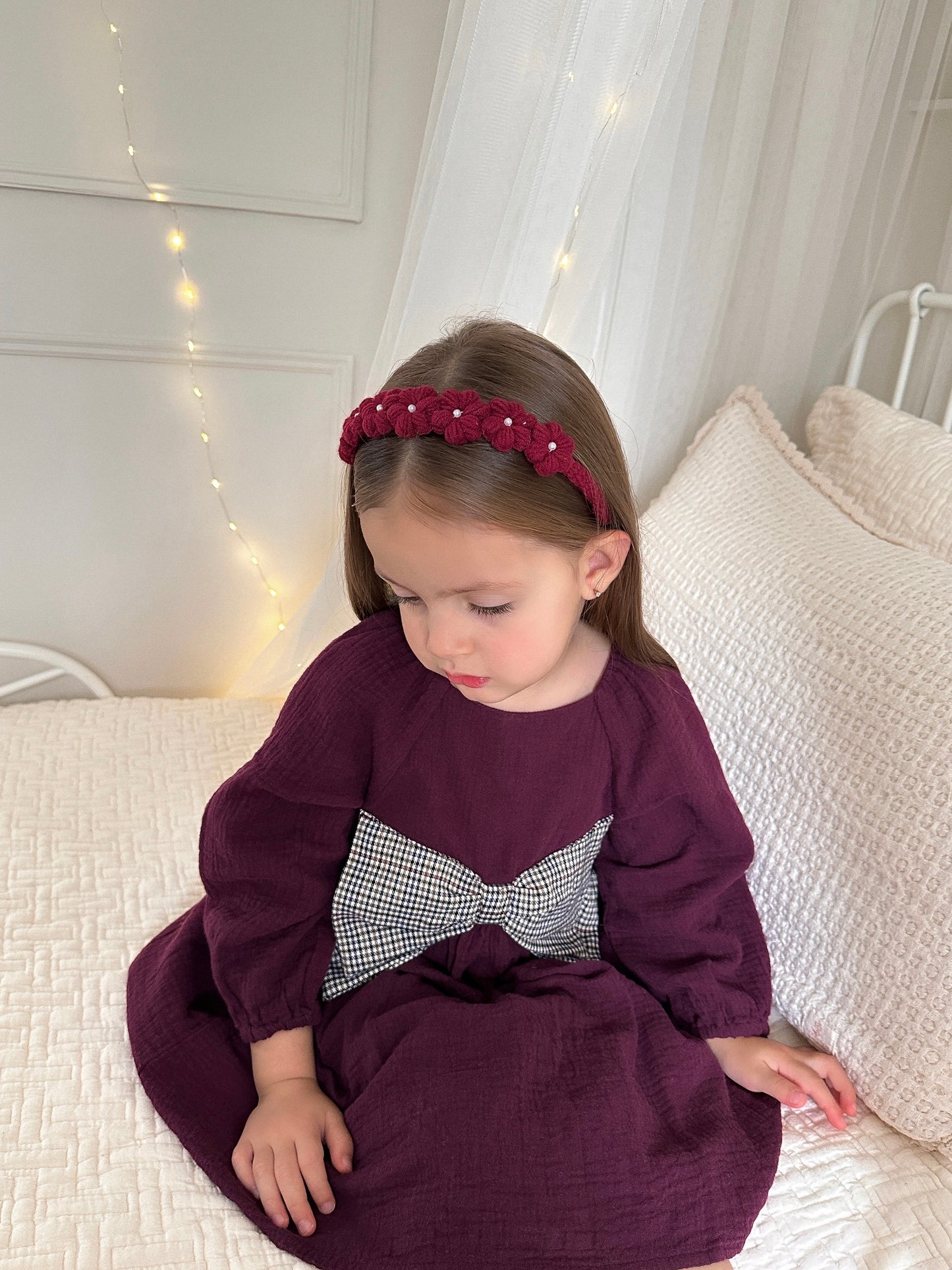 Blossom Alice Band | Garnet