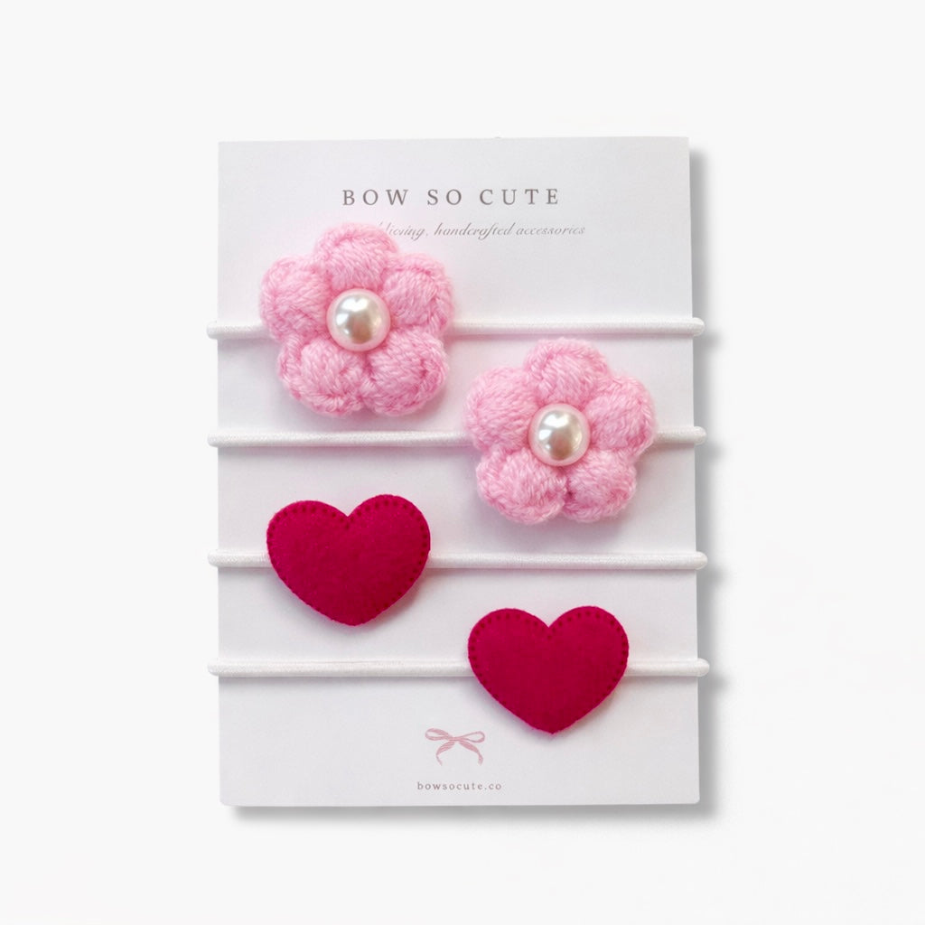 Hair Elastics Set | Love Crush