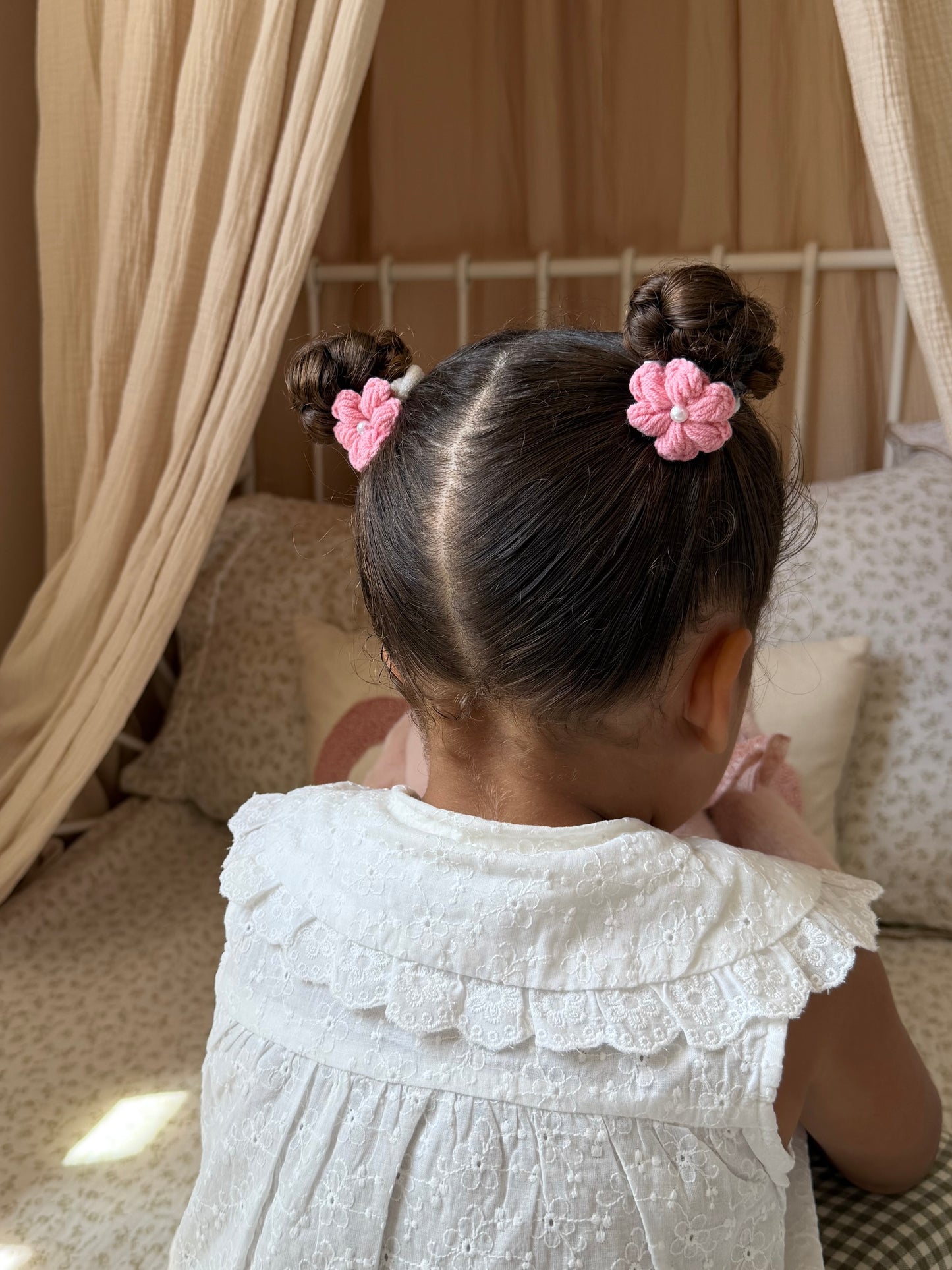 Camellia Crochet Bobbles | Melon Pink