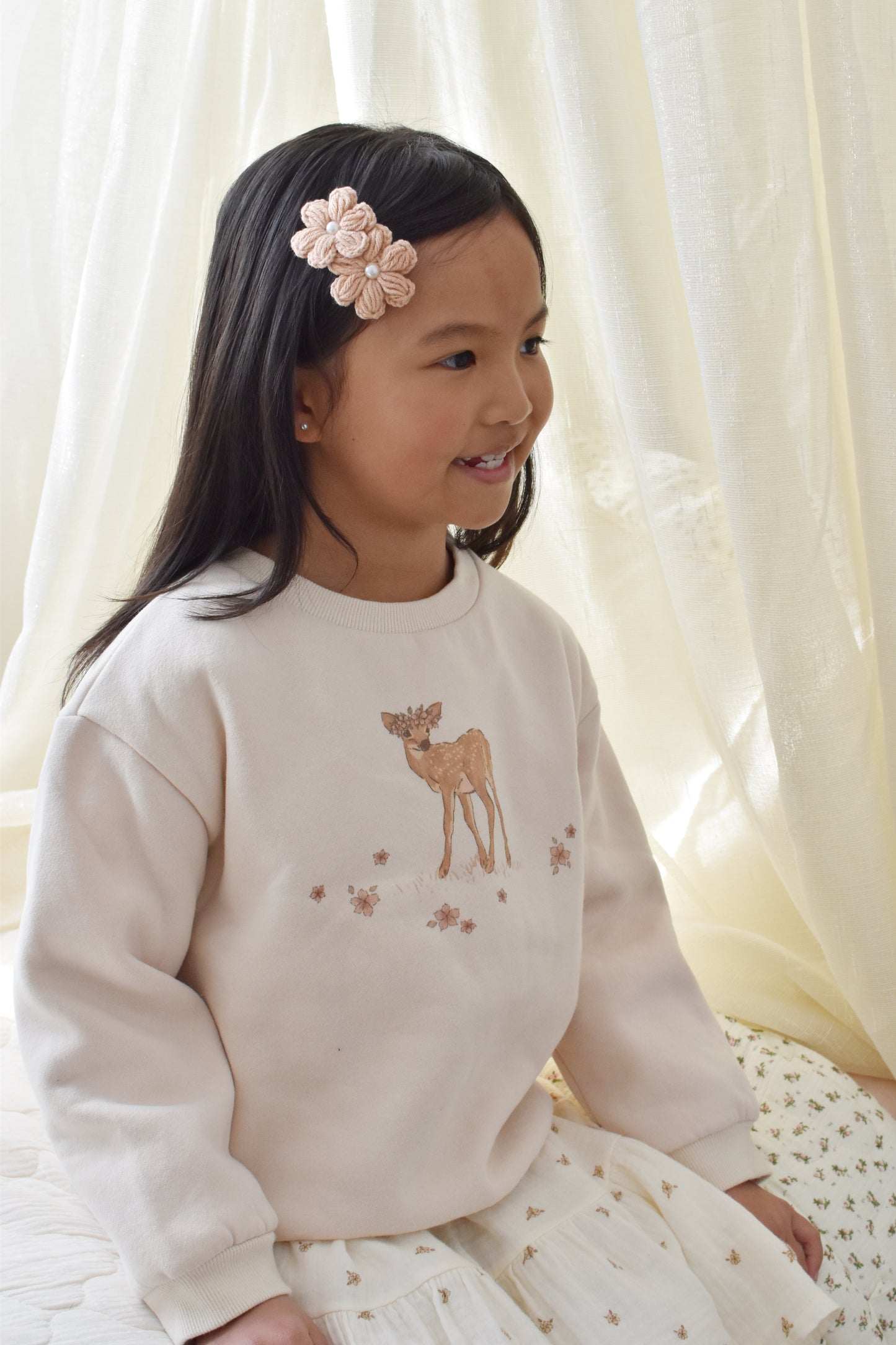 Fleur Clip | Cinnamon Sugar Pearl