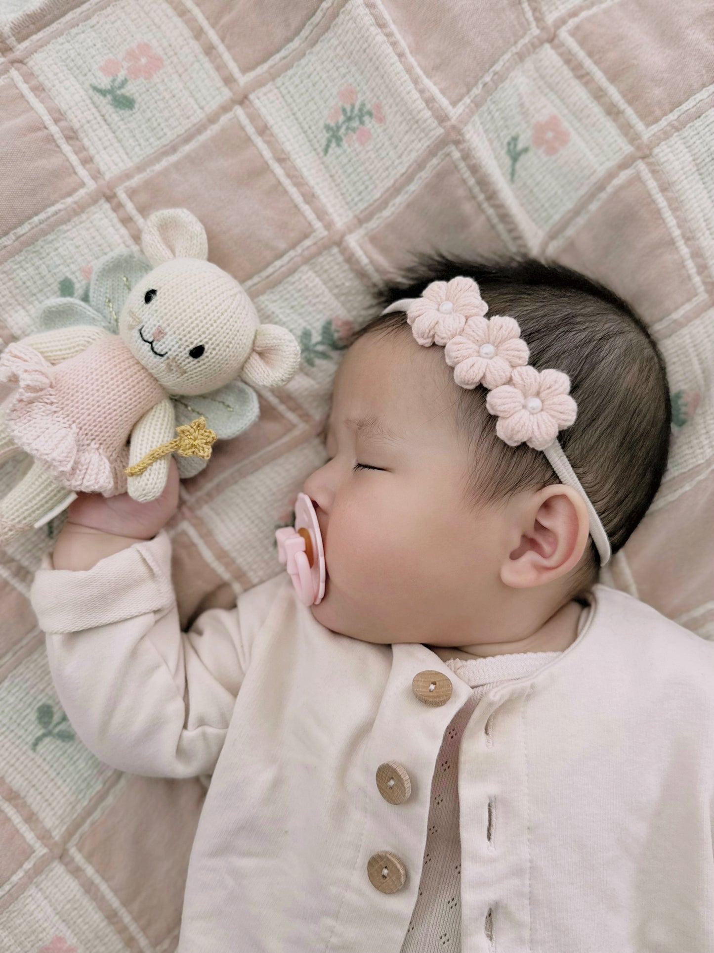 Dainty Headband | Snowdrop - Ballet Pink