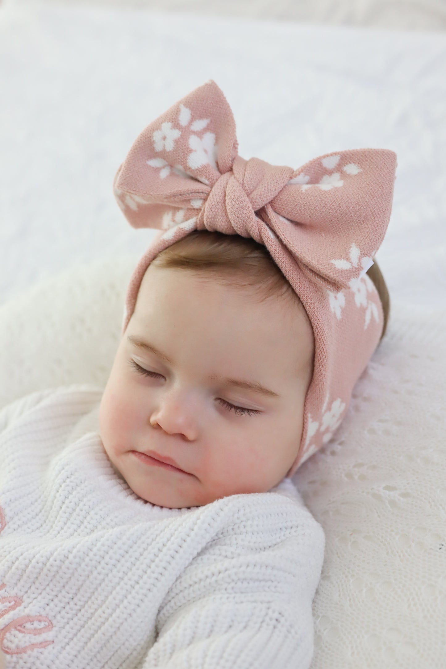 Knit Topknot | Rose Blossom