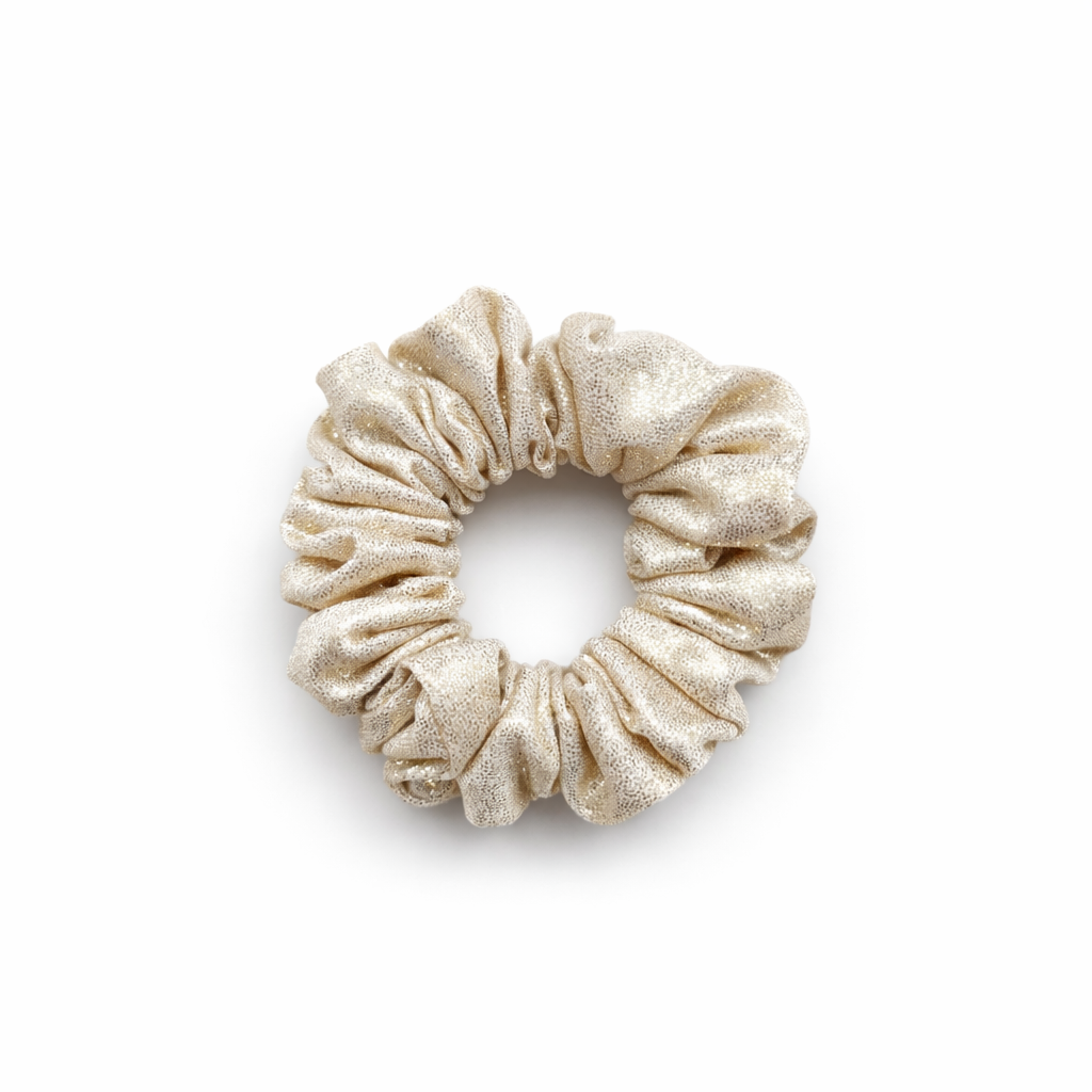 Mini Scrunchie | Pale Gold Shimmer