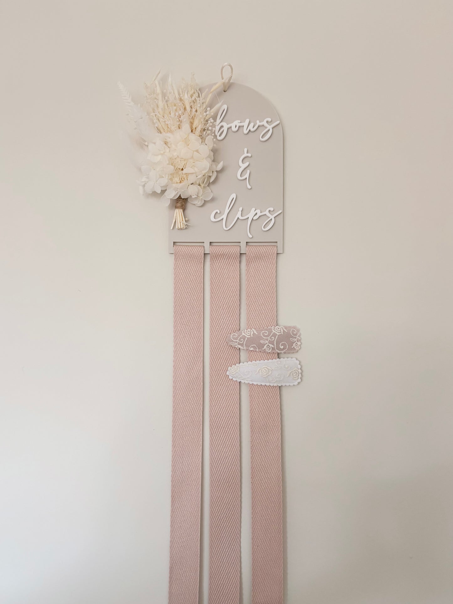 Dried Flower Bow Holder | Neutral