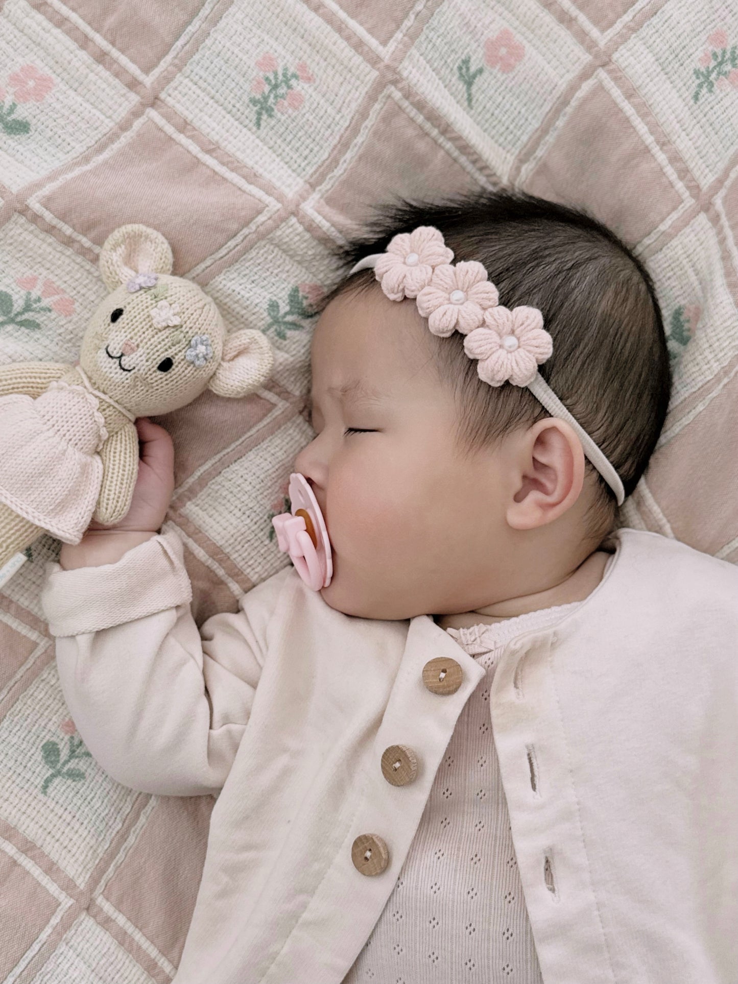 Dainty Headband | Snowdrop - Ballet Pink