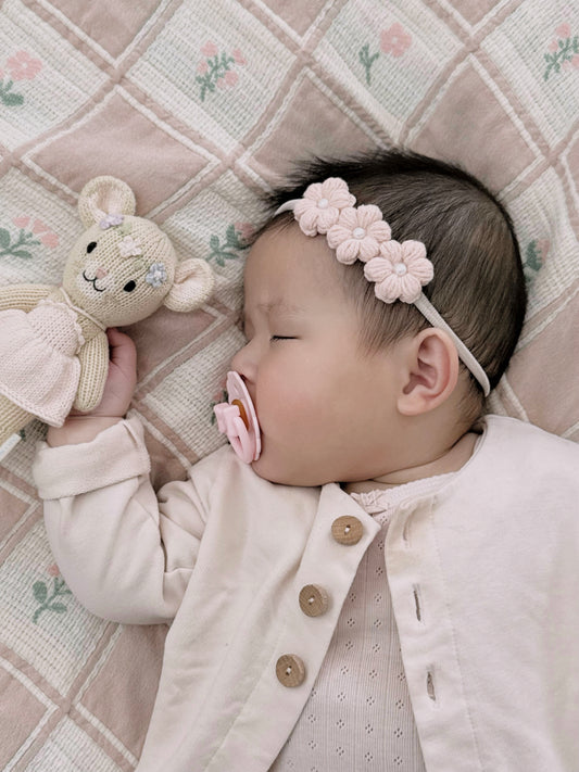 Dainty Headband | Snowdrop - Ballet Pink