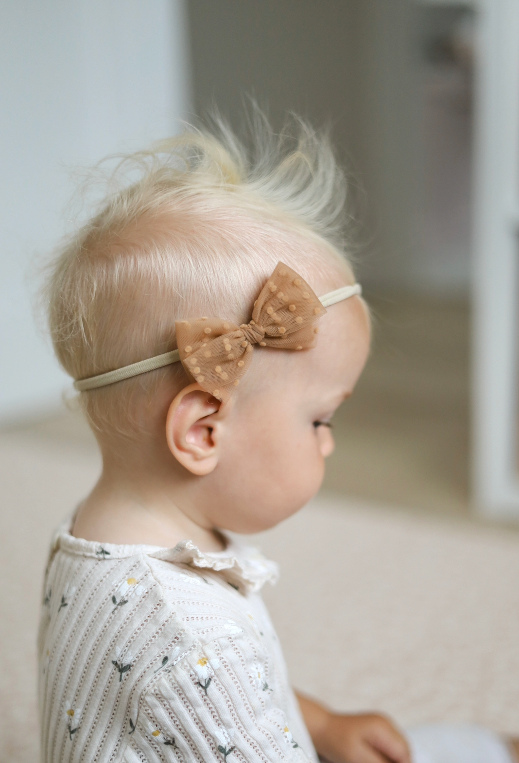 Tulle Bow | Cocoa Dots
