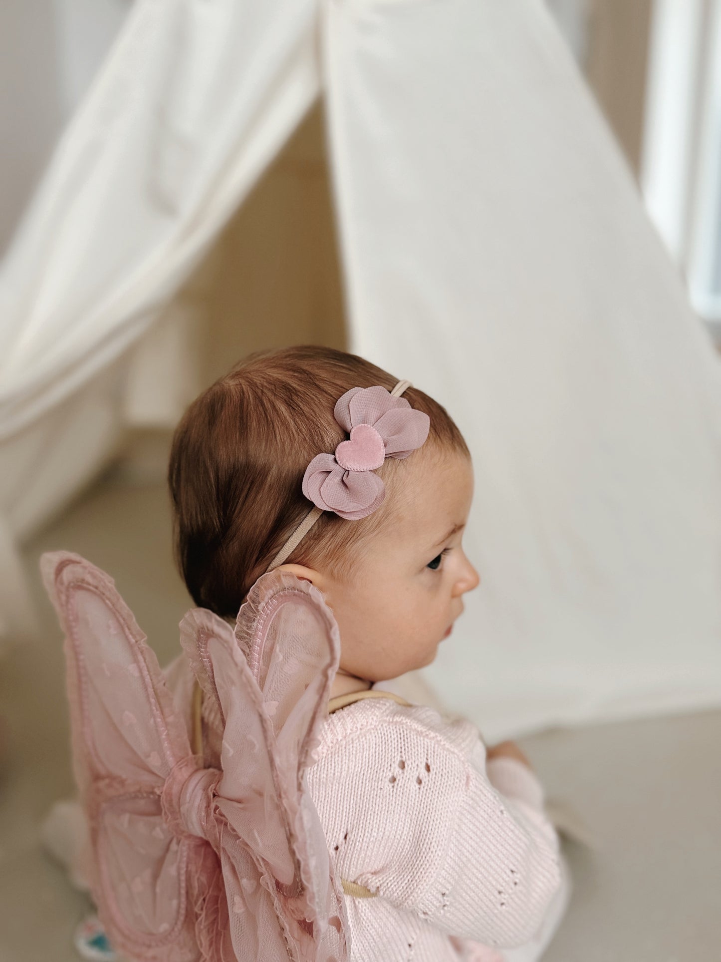 Amore Bow | Rosey Mauve