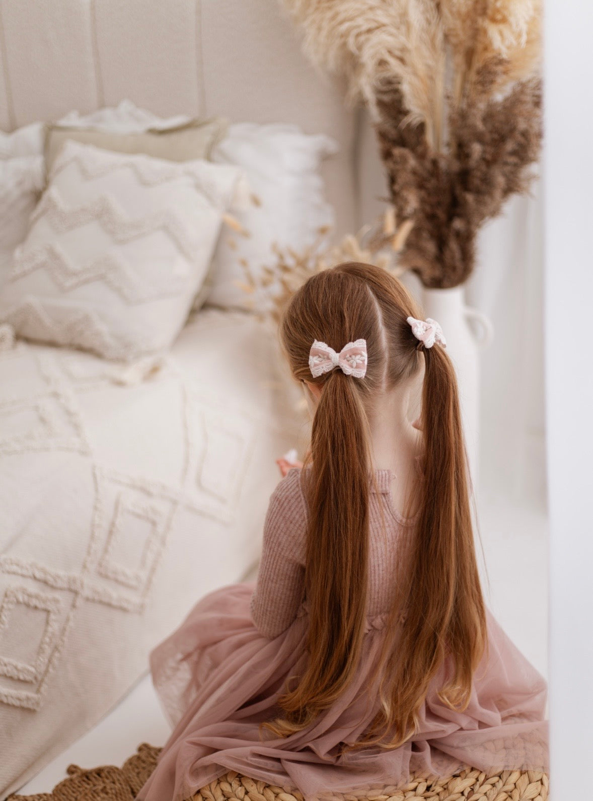 Lace Pigtail Bows | Rosie