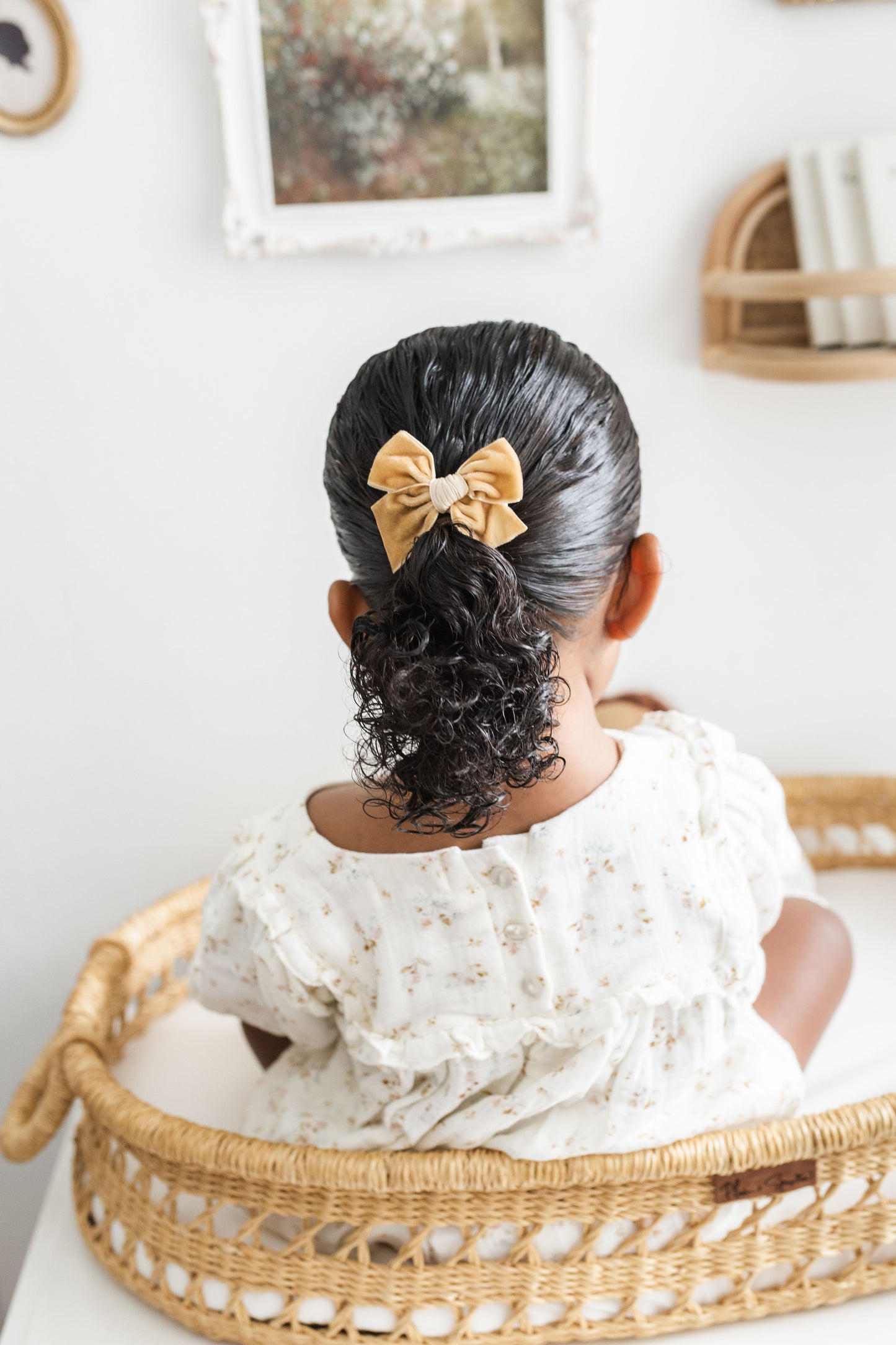 Ribbon Bow | Mustard Velvet