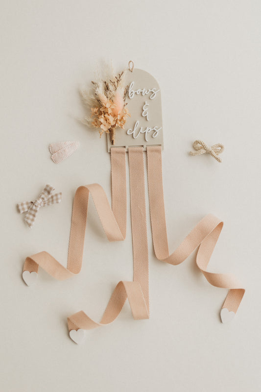 Dried Flower Bow Holder | Neutral (Pre-Order)