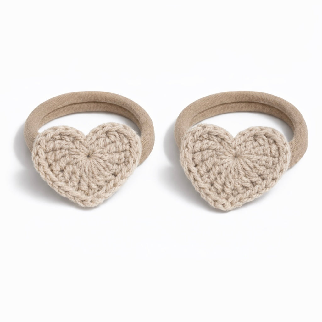 Crochet Bobbles | Oat Hearts (2pk)