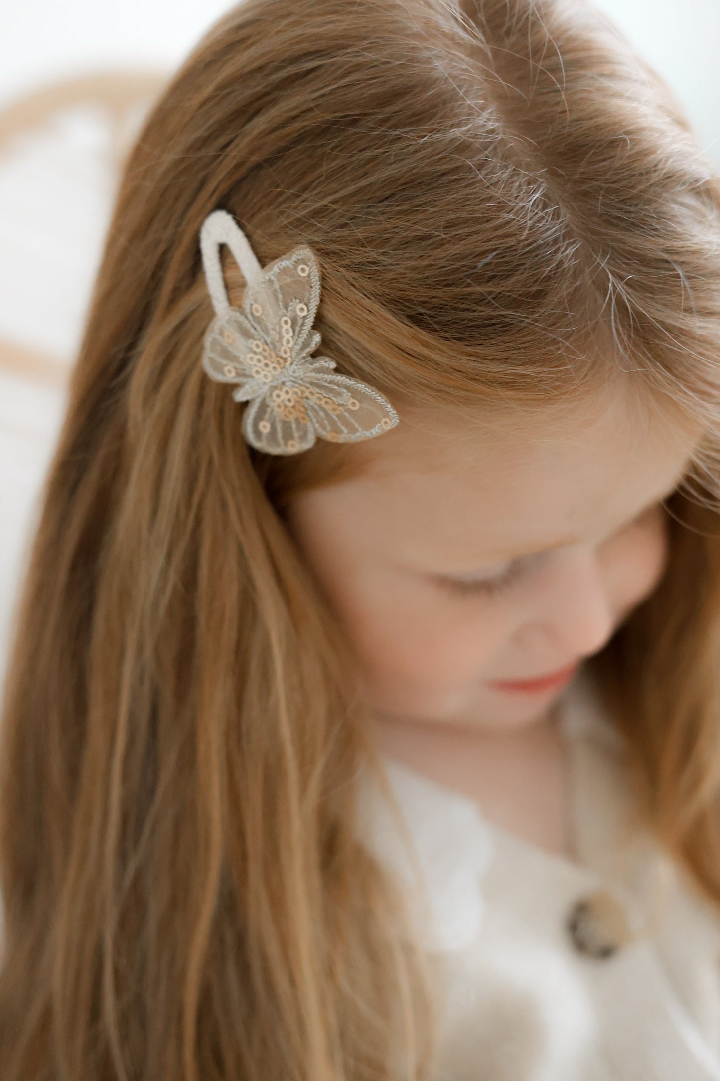 Clip | Gold Sequin Butterfly