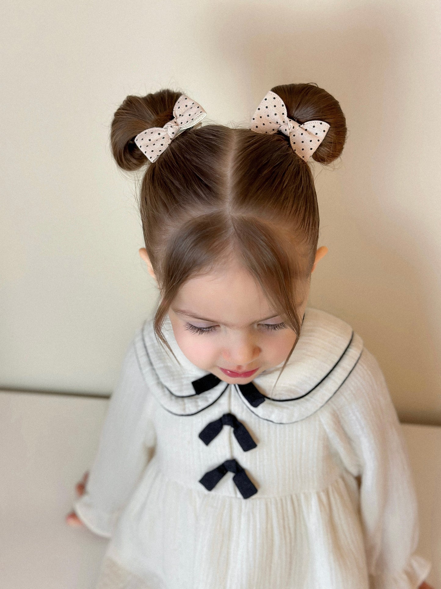 Knotted Pigtail Bows | Cookie Dots