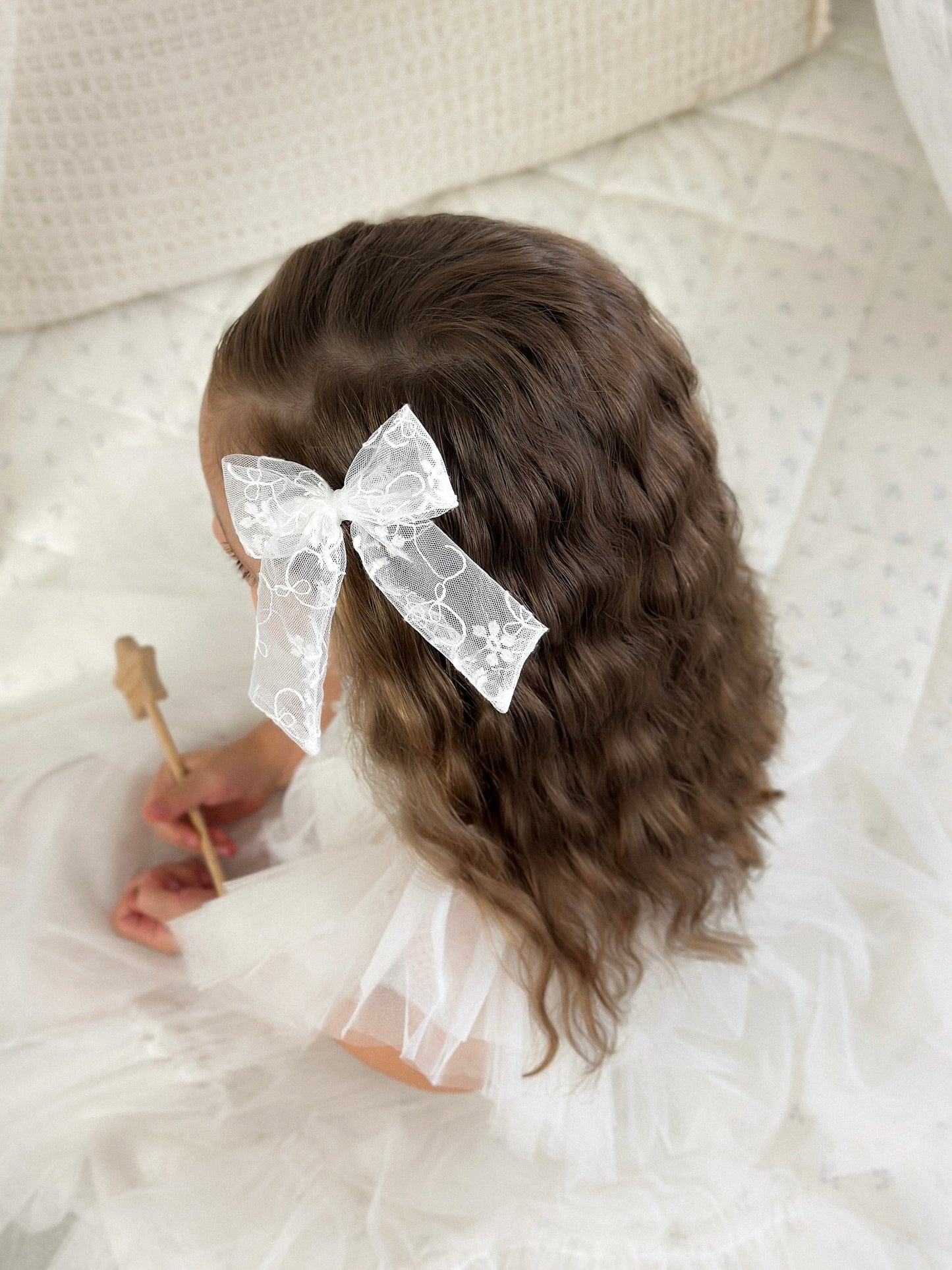 Midi Bow | Snowflake Lace