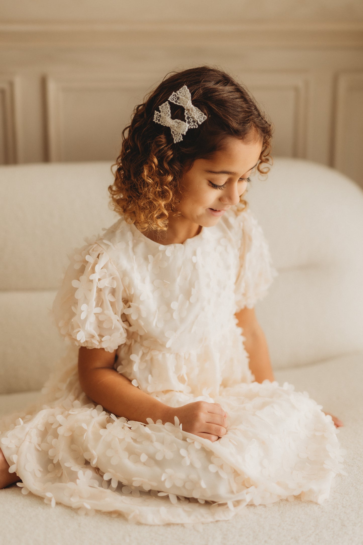 Mini Pigtails Bows | Dainty Lace