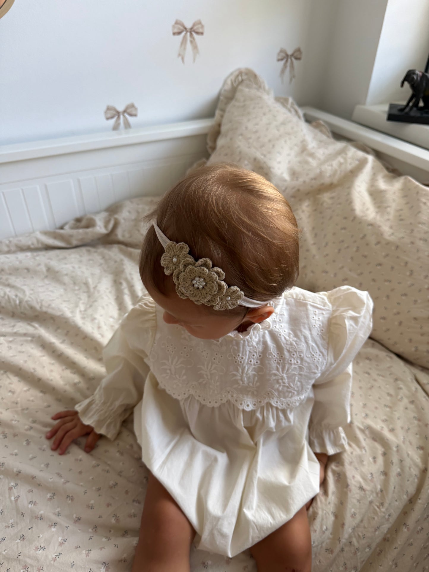 Dainty Headband | Enchanted Pearl - Biscuit