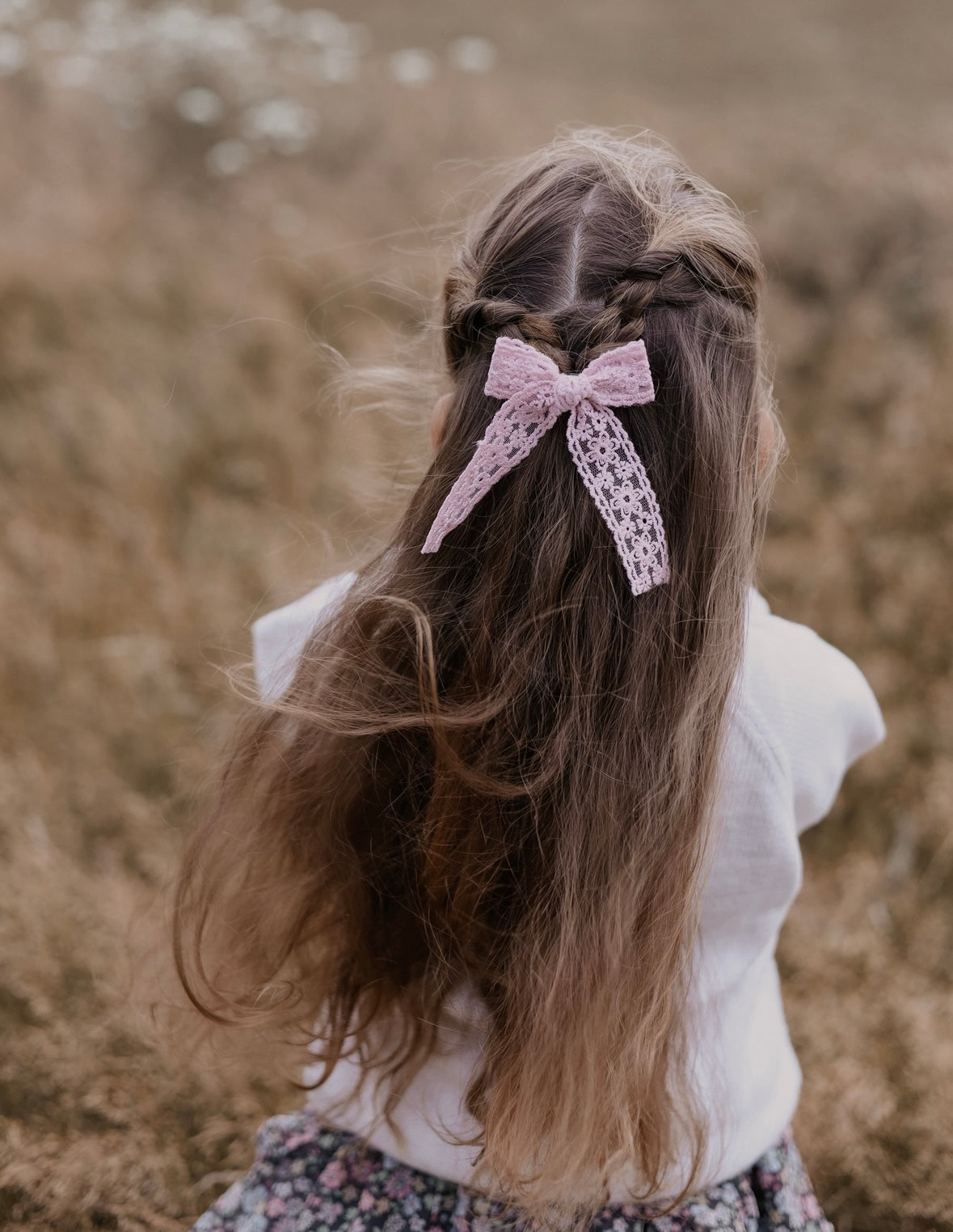 Lace Longtail Bow | Dusky Petals