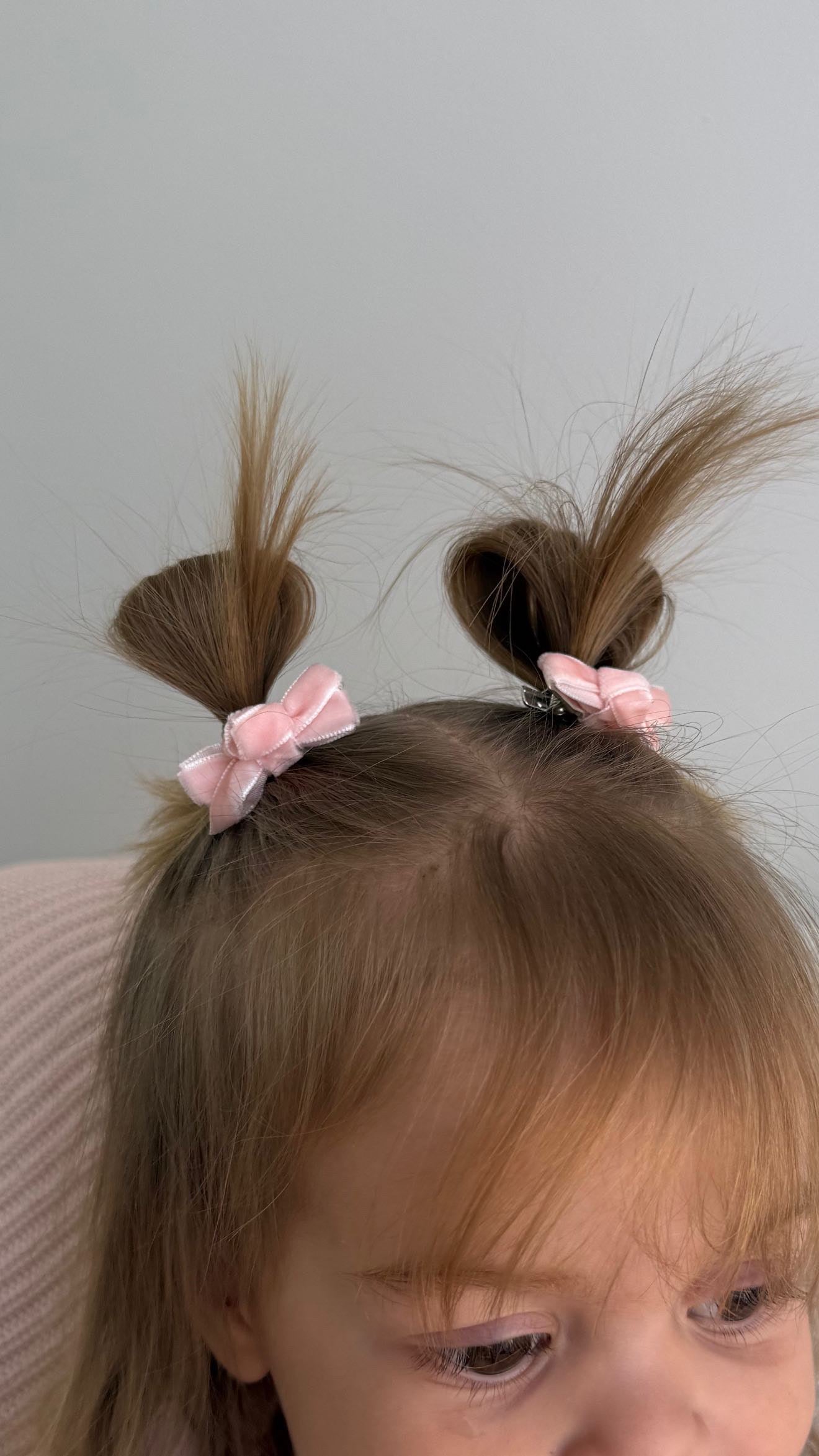 Mini Bow Clips | Peony Velvet