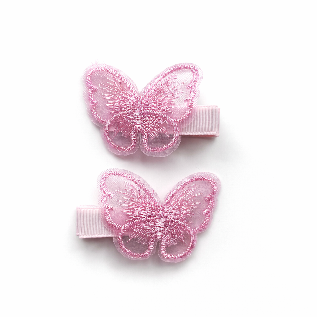 Clip Set | Pink Shimmer Butterflies