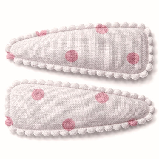 Large Snap Clips | Rosey Dots