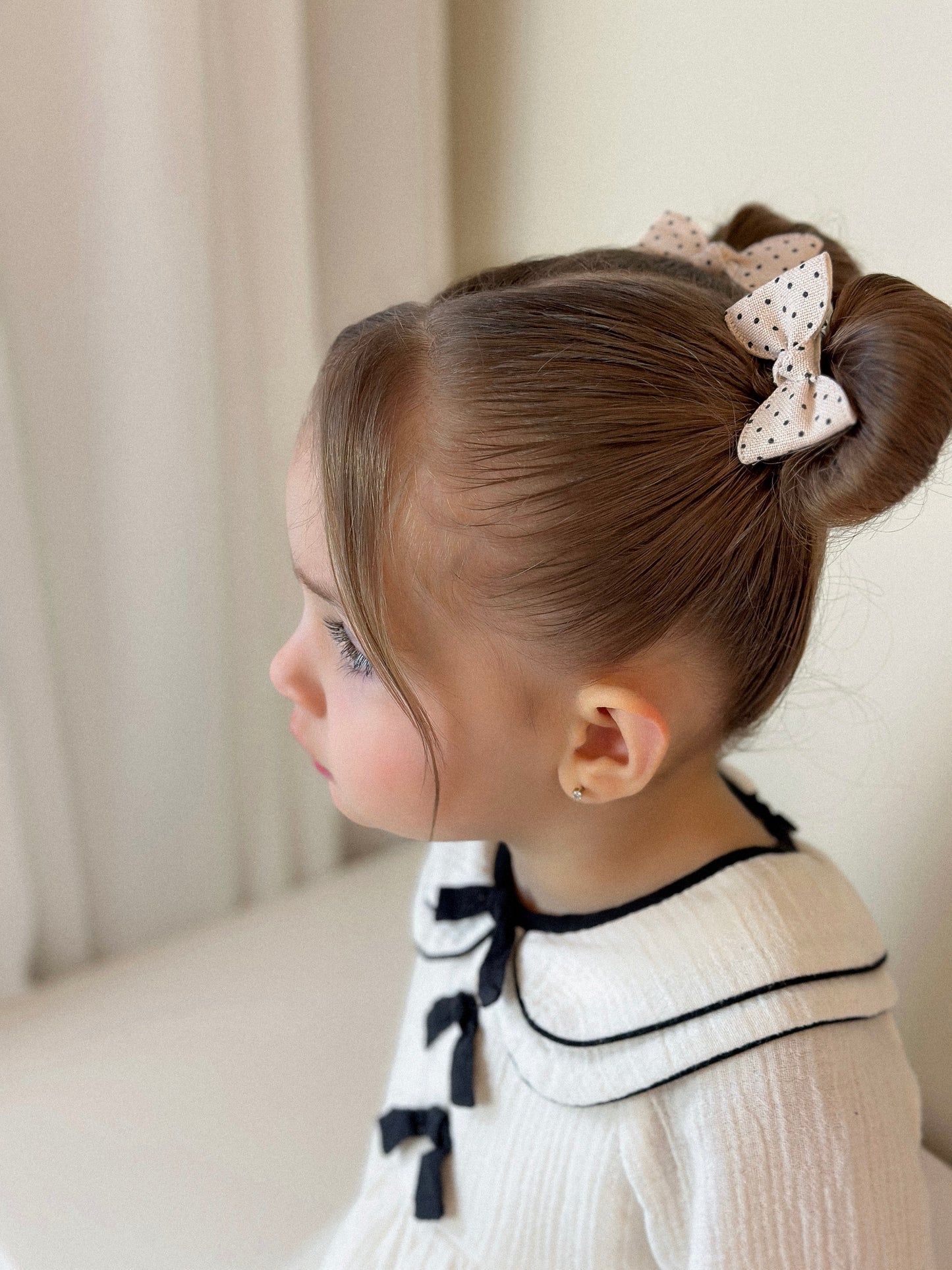 Knotted Pigtail Bows | Cookie Dots