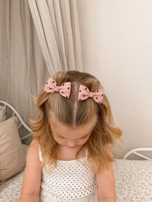 Knotted Pigtail Bows | Cocoa Dots