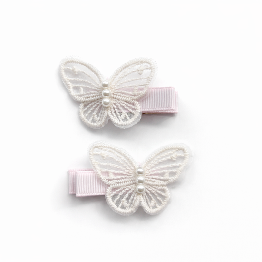 Clip Set | Lace Butterflies