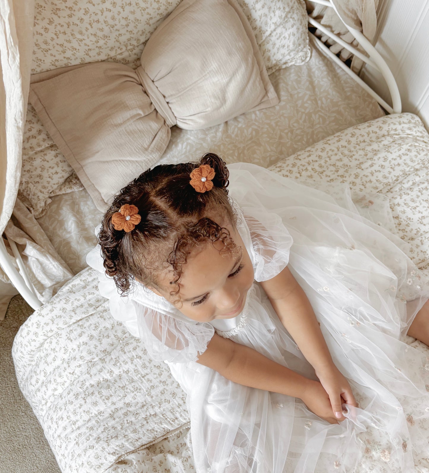 Camellia Crochet Bobbles | Cinnamon (2pk)