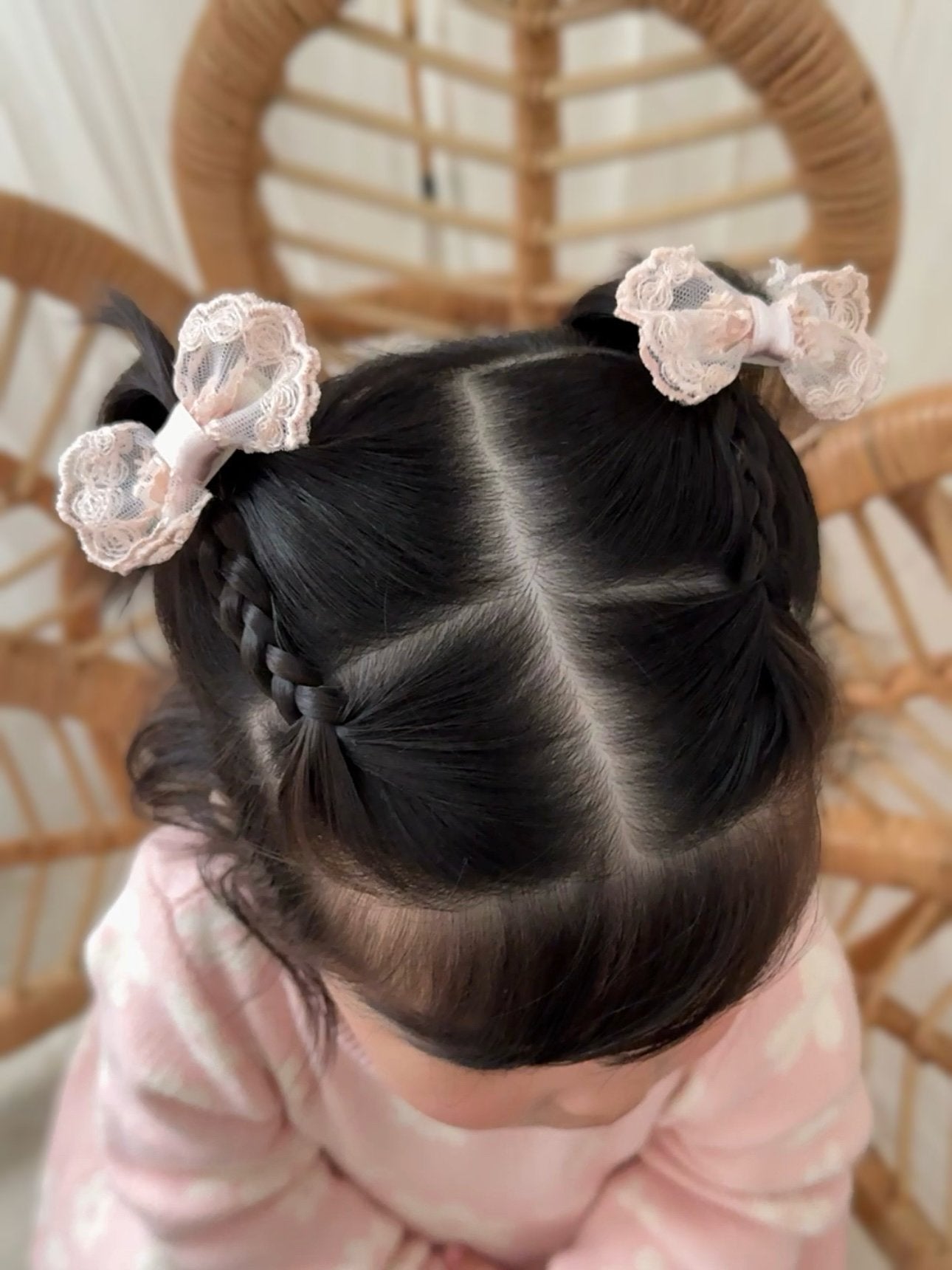 Pigtail Bows | Lovey Lace