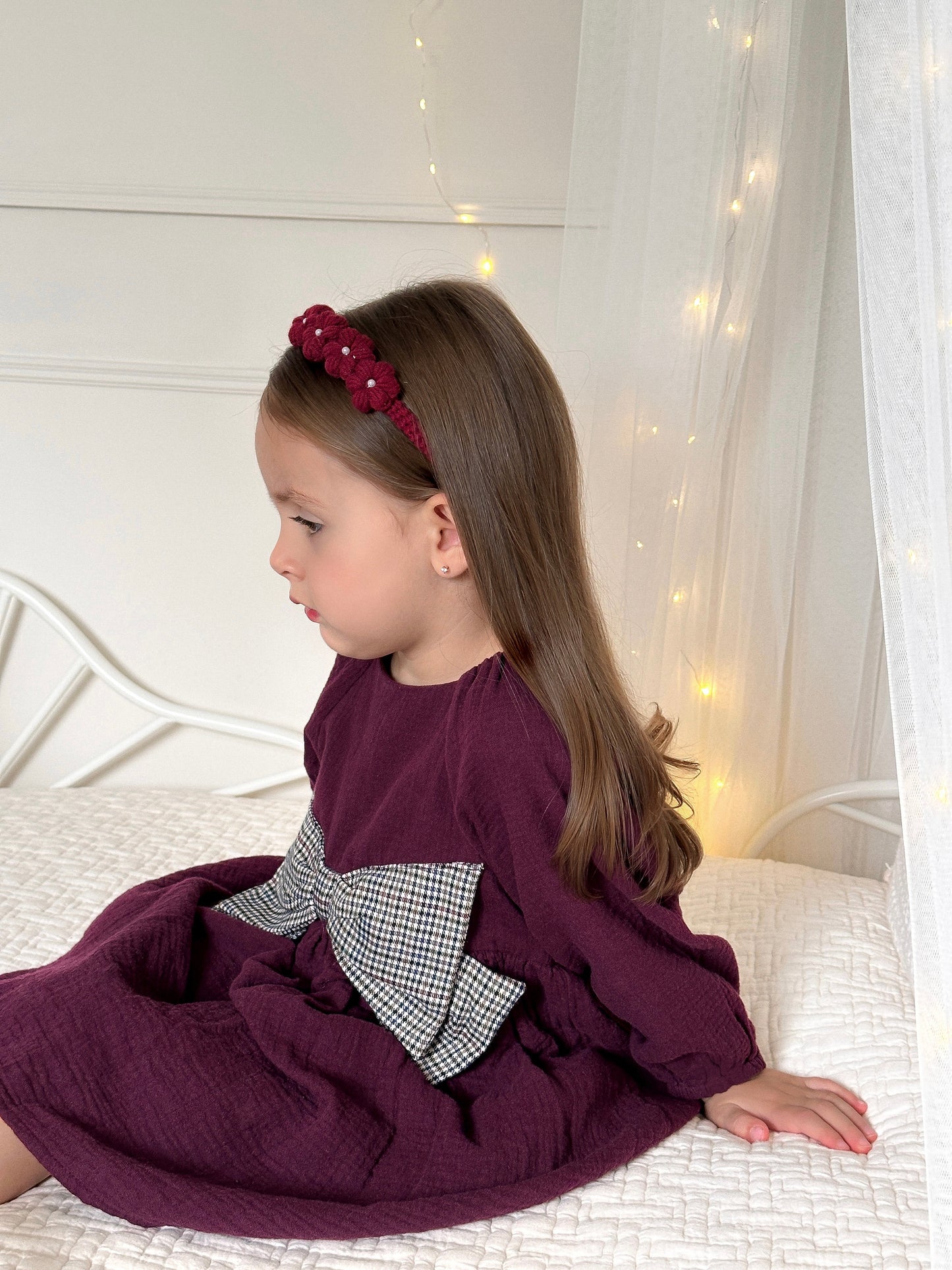 Blossom Alice Band | Garnet