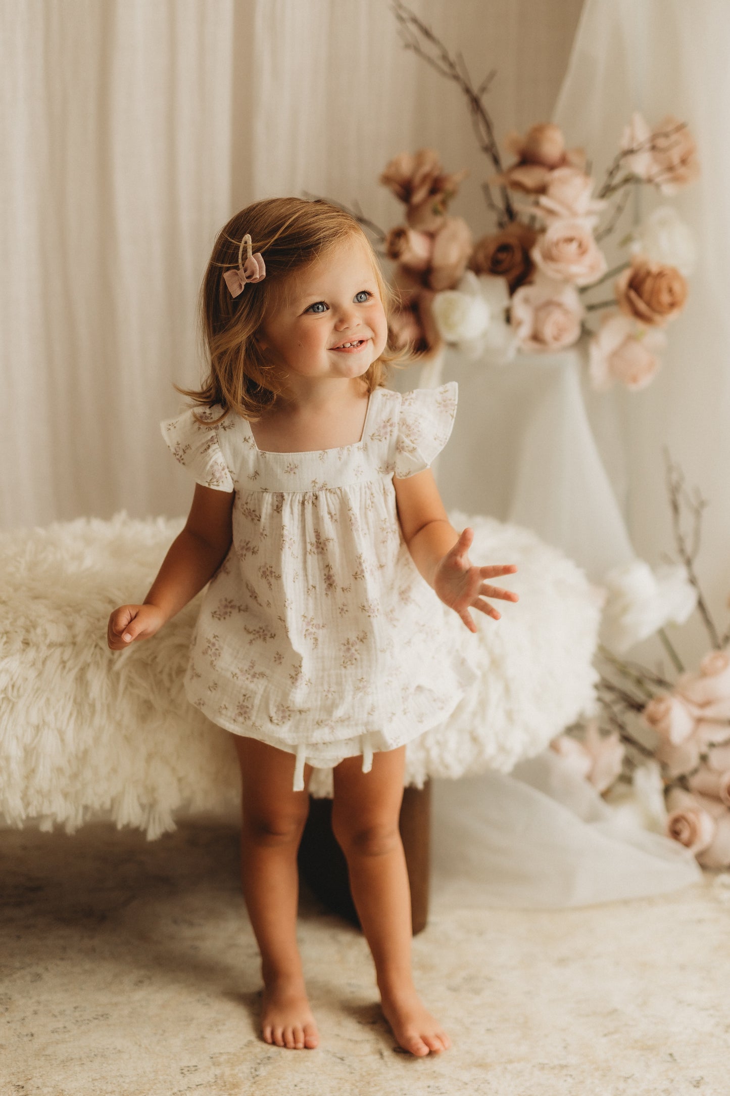 Frill Bloomers & Blouse Set | Wisteria