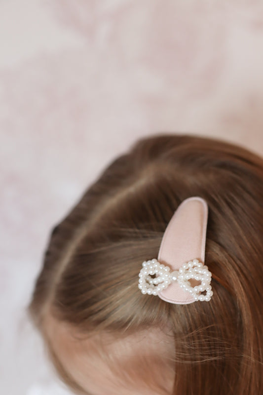 Clip | Blush Pearl Bow