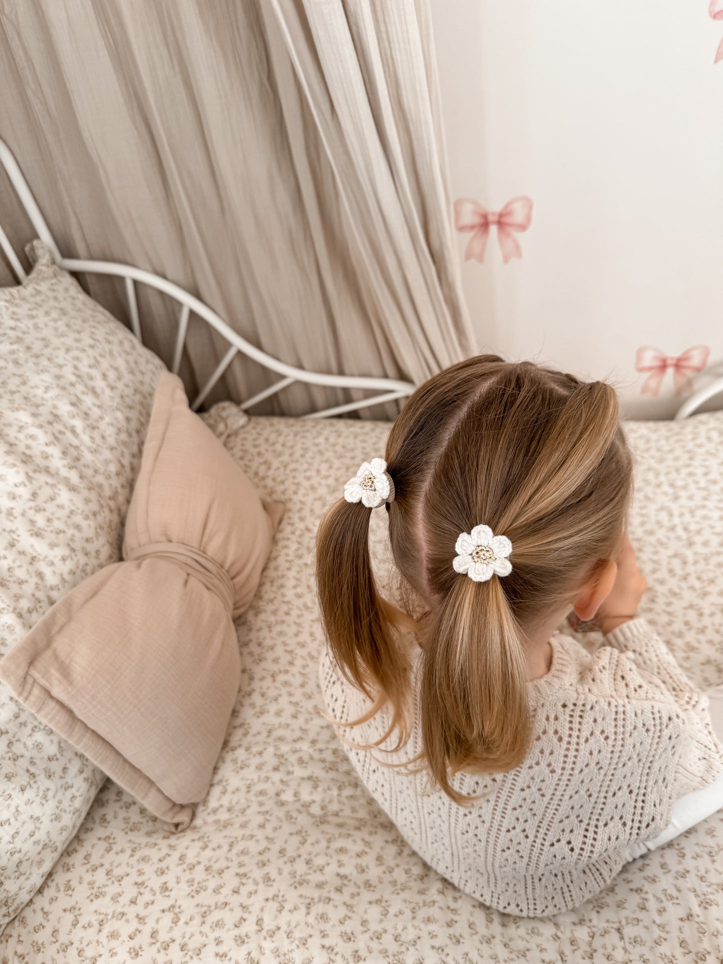 Golden Flower Bobbles | Ivory (2pk)