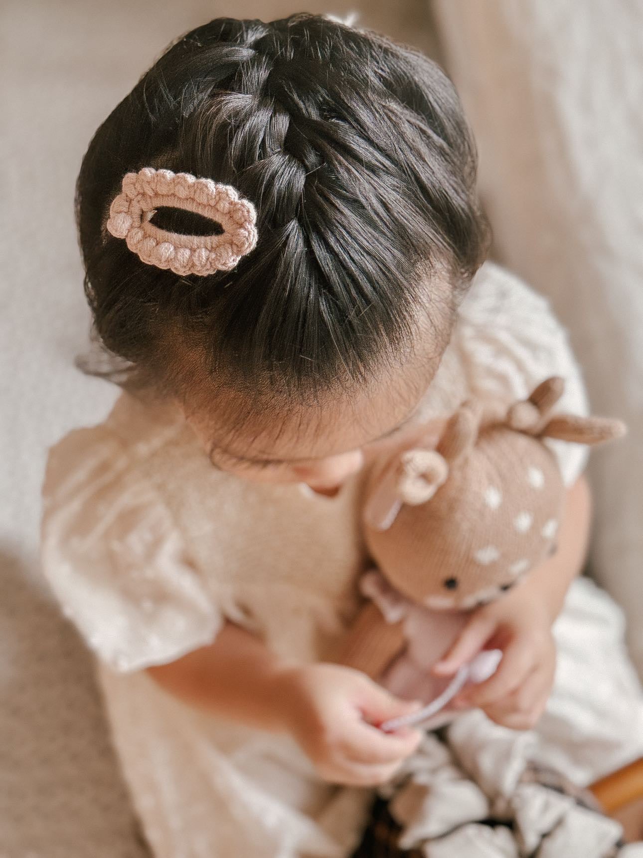 Bubble Crochet Clip | Blush