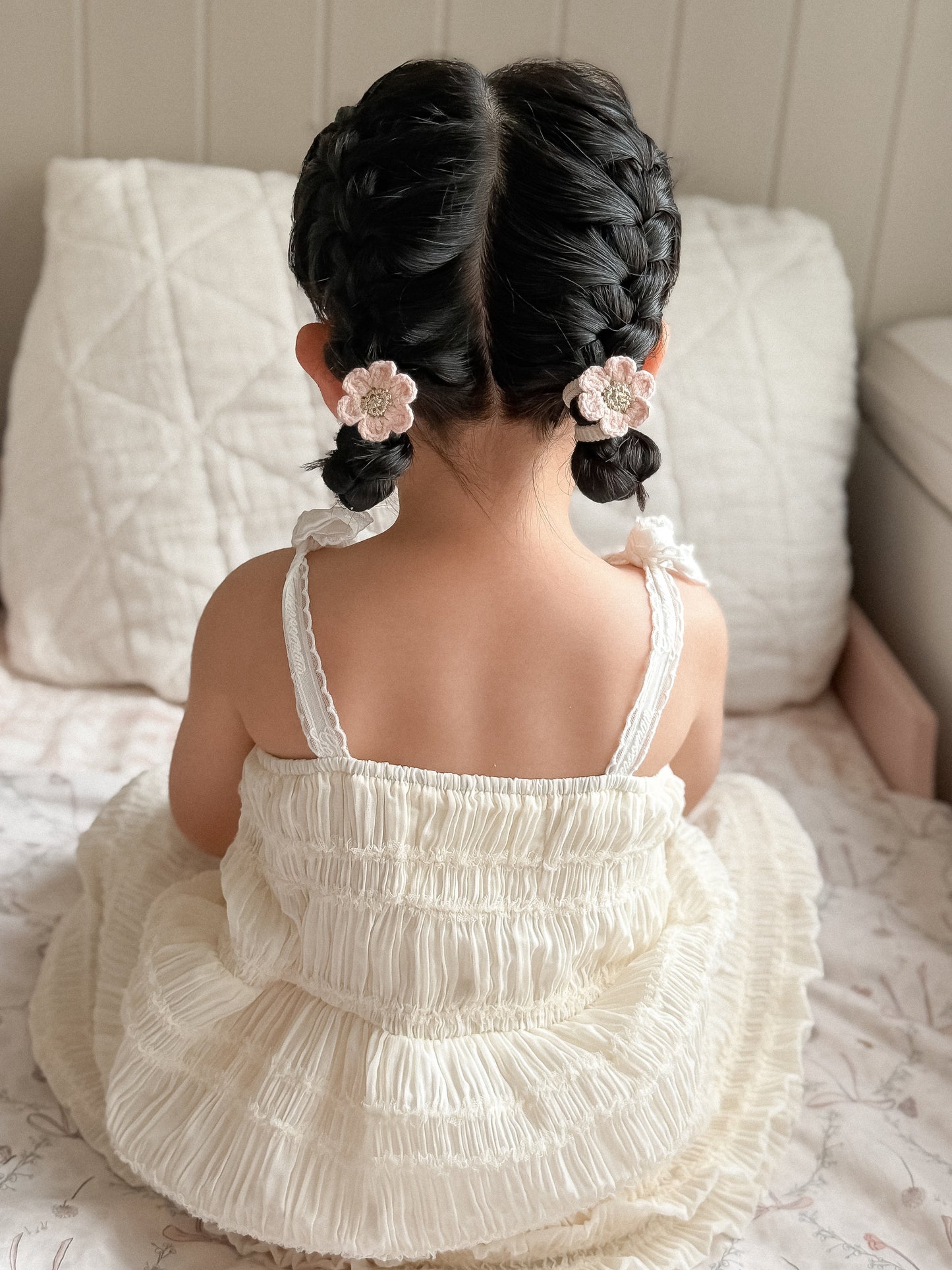 Golden Flower Bobbles | Blush (2pk)