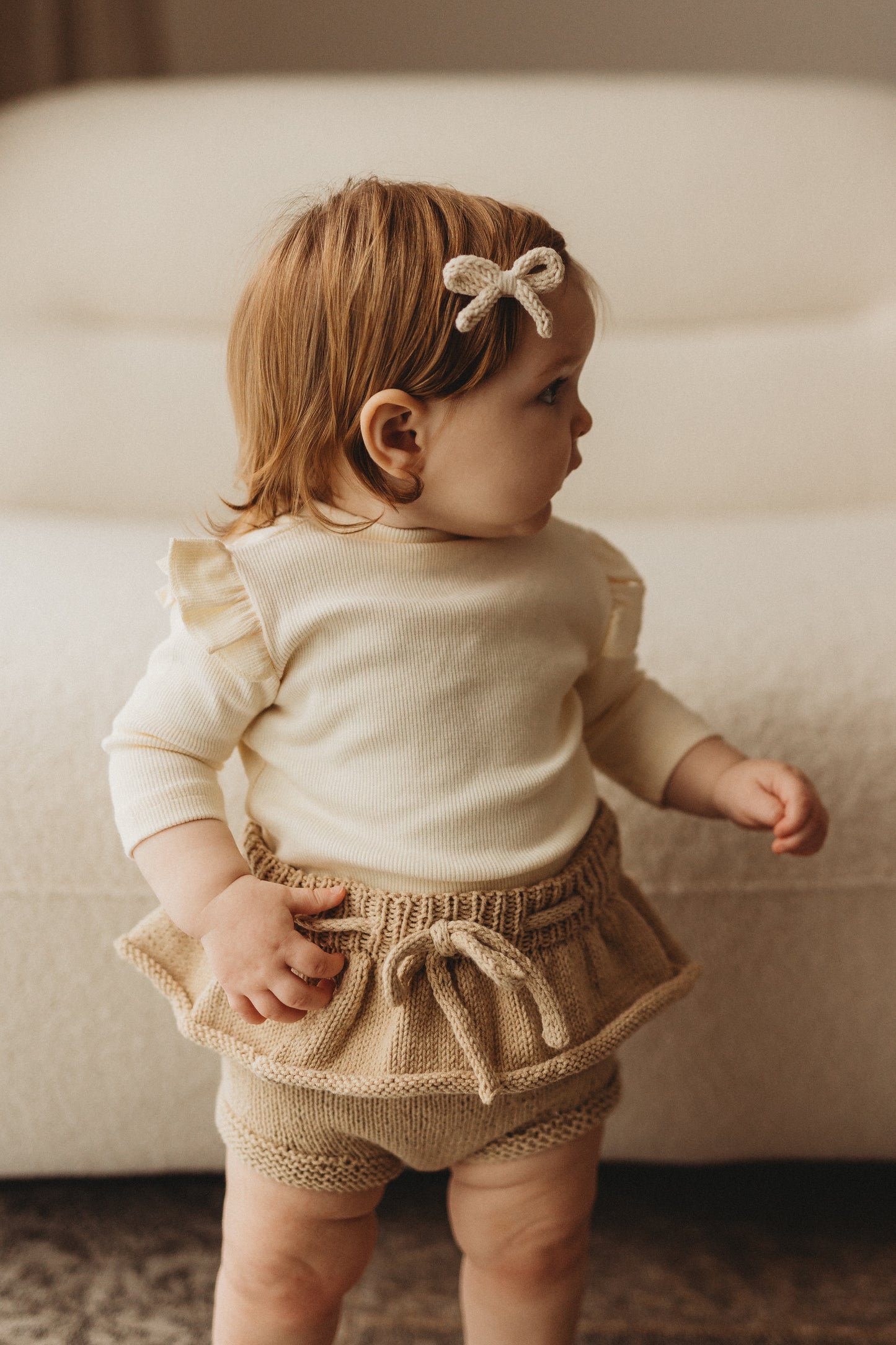 Peplum Bloomers | Toasted Almond