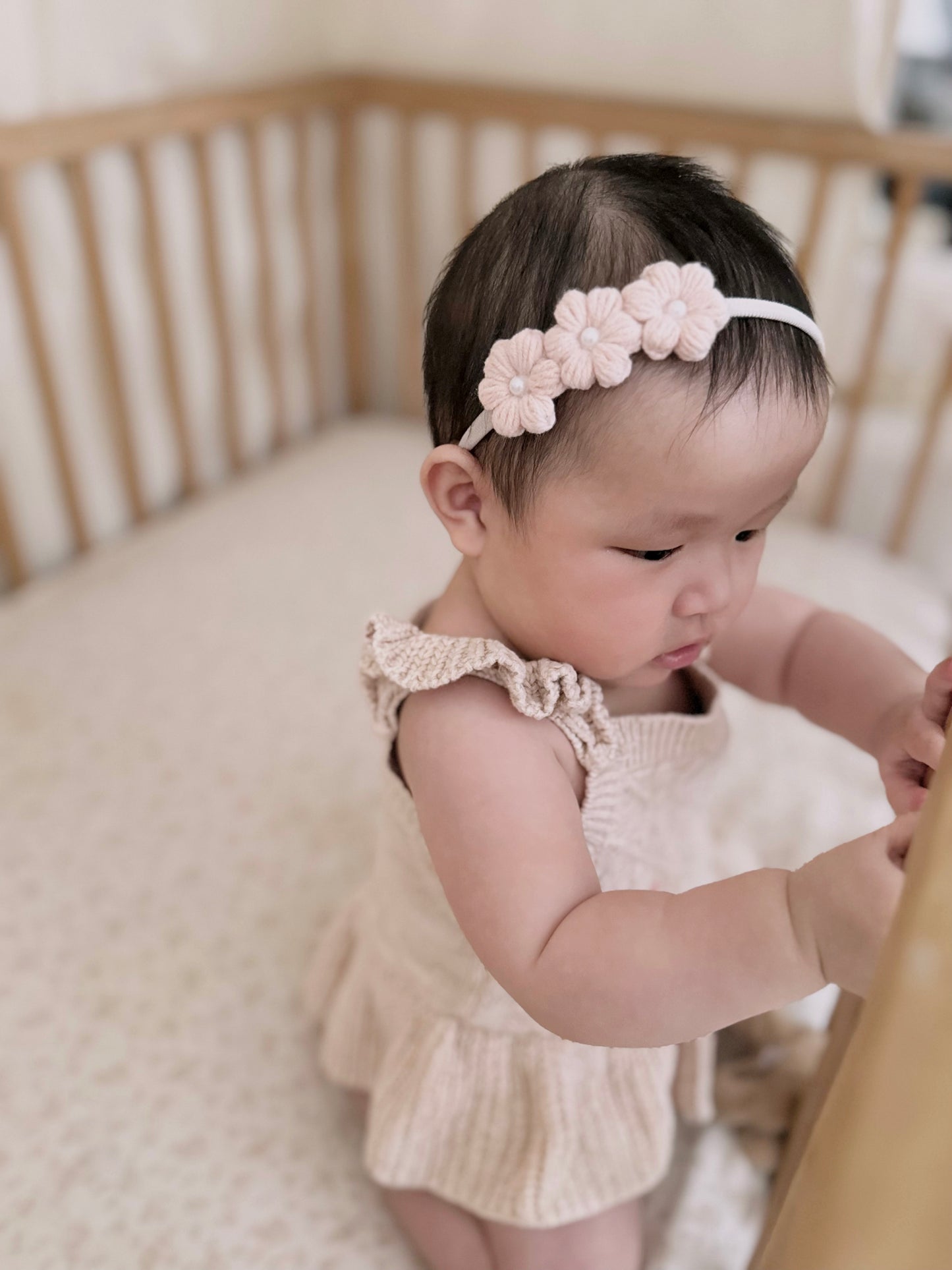 Dainty Headband | Snowdrop - Ballet Pink