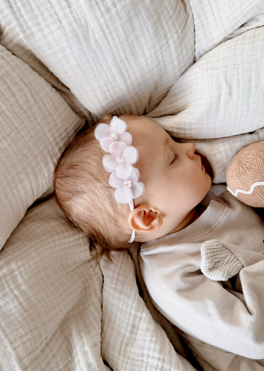 Dainty Headband | Whimsy Tulle - Soft Pink