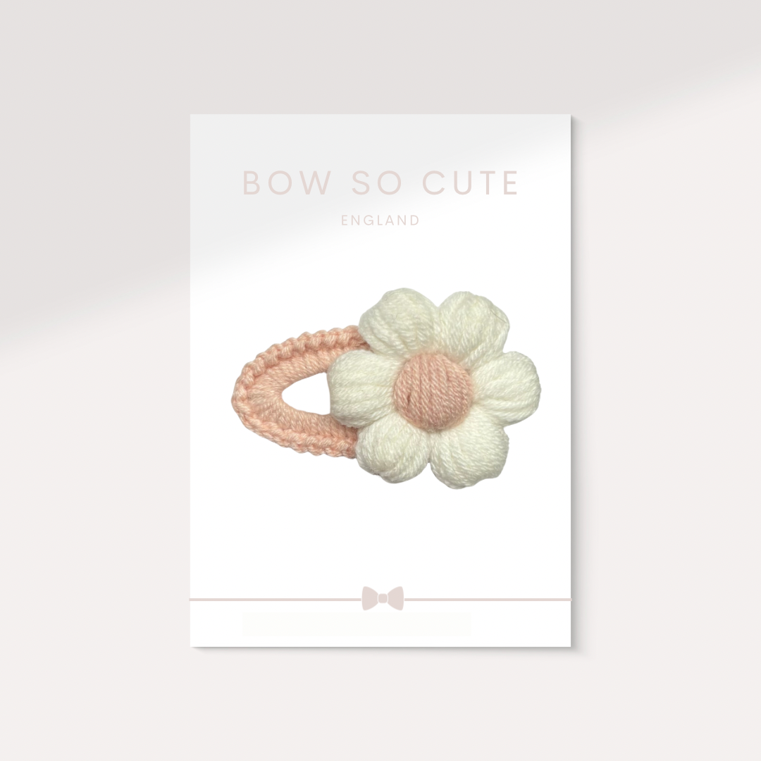 Daisy Puff Clip | Blush