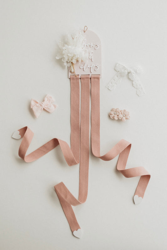 Dried Flower Bow Holder | Blush (Pre-Order)