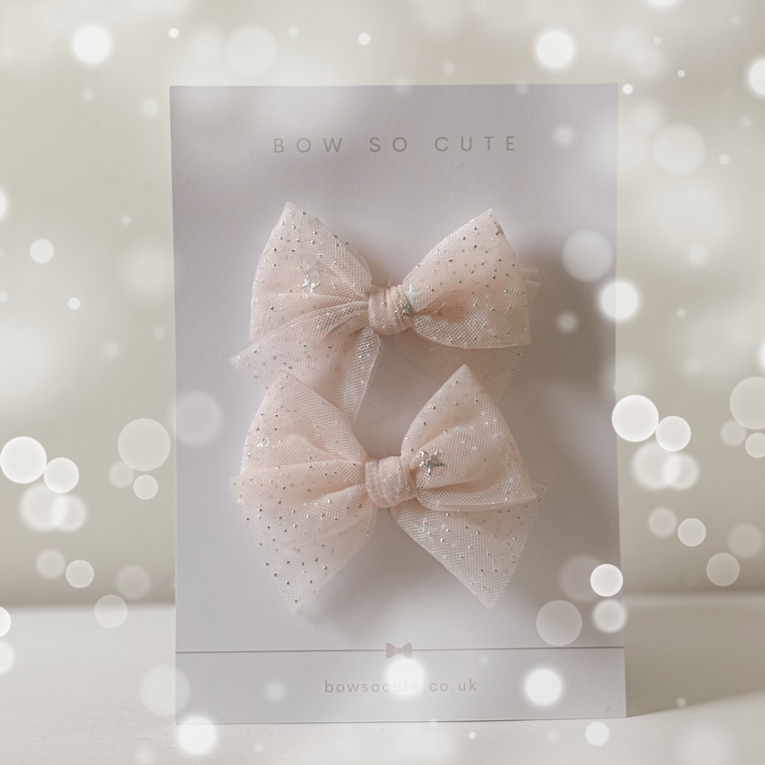 Pigtail Bows | Twinkling Tulle