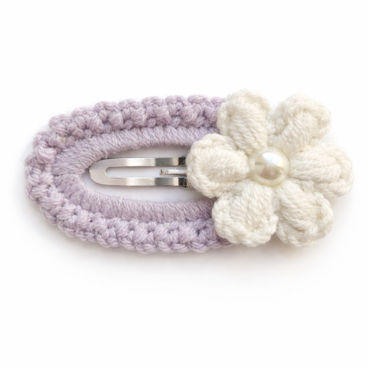 Daisy Pearl Clip | Lilac