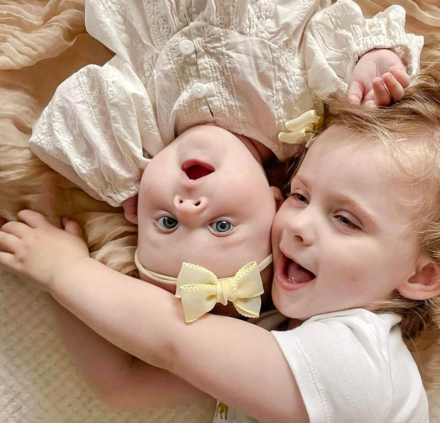 Petite Chiffon Bow | Pastel Yellow (Clip or Headband)