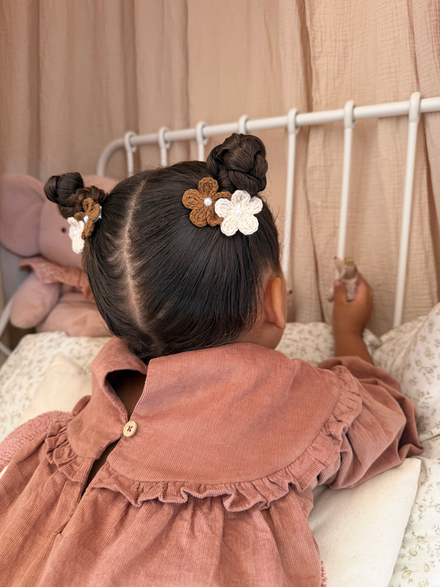 Crochet Clip Set | Harvest Blossom