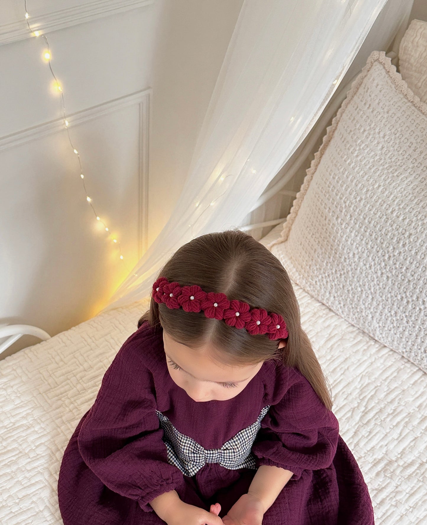 Blossom Alice Band | Garnet