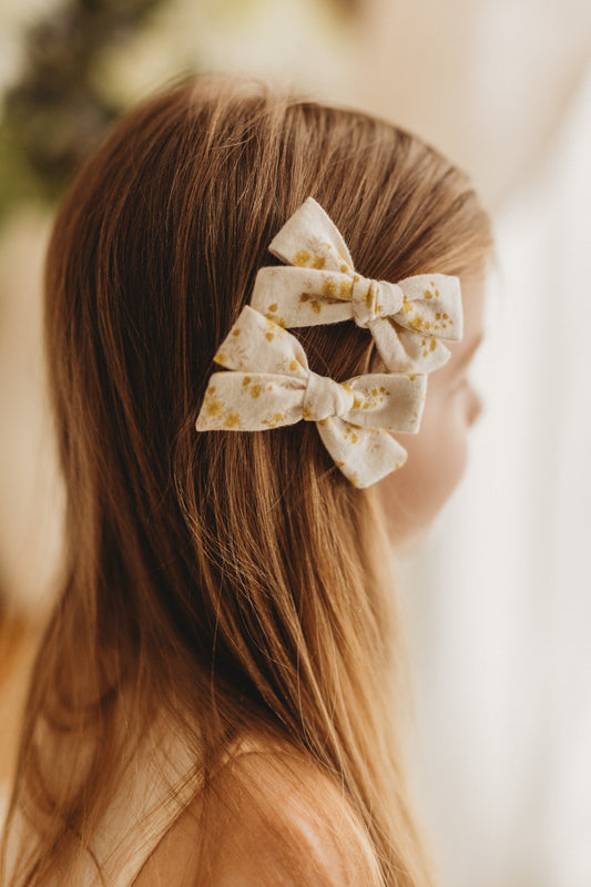 Classic Pigtail Bows | Buttercup