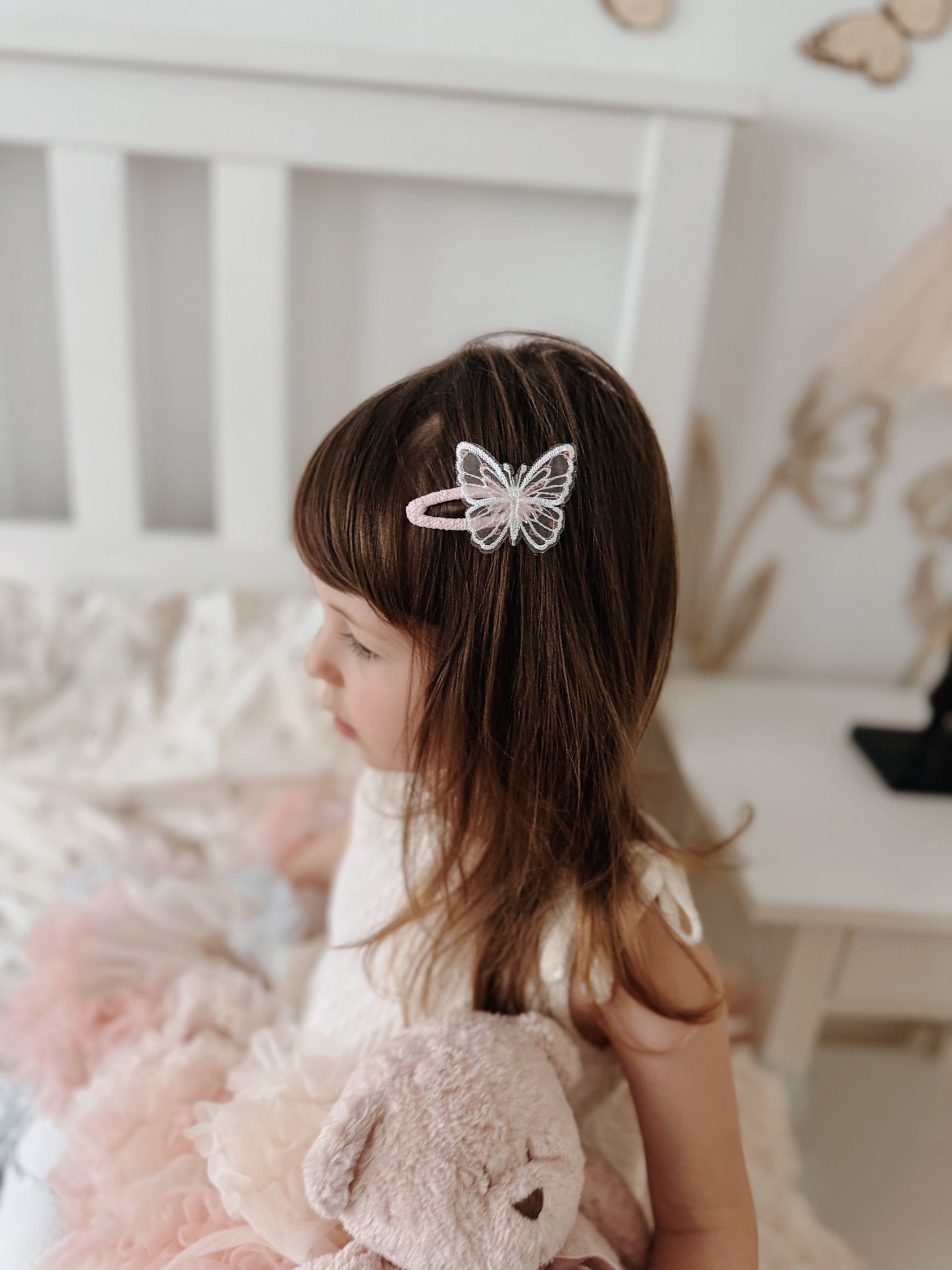 Clip | Blush Sequin Butterfly