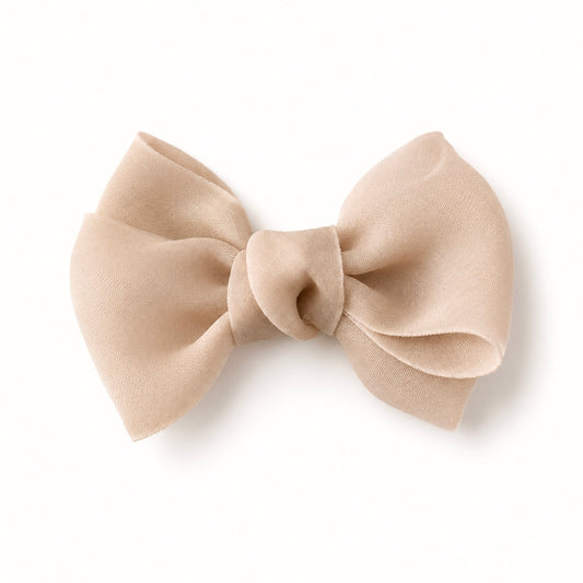 Marshmallow Chiffon Bow | Latte