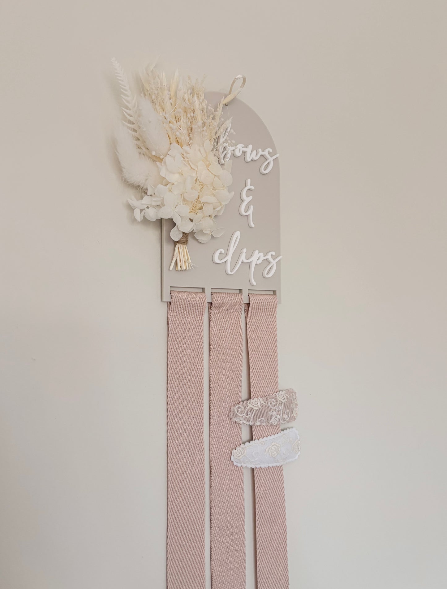 Dried Flower Bow Holder | Neutral